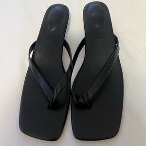 Black Kitten Heels Sandal